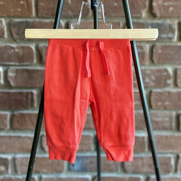 0-3M Gap Pants - Orange Ribbed - Picture 1 of 2